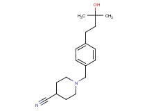 1-[4-(3-hydroxy-3-methylbutyl)benzyl]-4-piperidinecarbonitrile