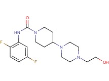 N-(2,5-difluorophenyl)-4-[4-(2-hydroxyethyl)piperazin-1-yl]piperidine-1-carboxamide
