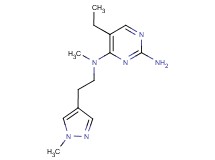 5-ethyl-N~4~-methyl-N~4~-[2-(1-methyl-1H-pyrazol-4-yl)ethyl]pyrimidine-2,4-diamine