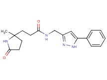 3-(2-methyl-5-oxo-2-pyrrolidinyl)-N-[(5-phenyl-1H-pyrazol-3-yl)methyl]propanamide