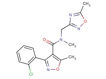3-(2-chlorophenyl)-N,5-dimethyl-N-[(5-methyl-1,2,4-oxadiazol-3-yl)methyl]isoxazole-4-carboxamide