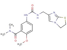 5-({[(2,3-dihydroimidazo[2,1-b][1,3]thiazol-6-ylmethyl)amino]carbonyl}amino)-2-methoxy-N,N-dimethylbenzamide