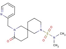 N,N-dimethyl-9-oxo-8-(2-pyridinylmethyl)-2,8-diazaspiro[5.5]undecane-2-sulfonamide