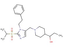 1-(1-{[2-(isopropylsulfonyl)-1-(2-phenylethyl)-1H-imidazol-5-yl]methyl}-4-piperidinyl)-1-propanol