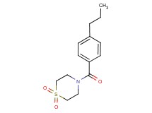 4-(4-propylbenzoyl)thiomorpholine 1,1-dioxide