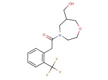 (4-{[2-(trifluoromethyl)phenyl]acetyl}-1,4-oxazepan-6-yl)methanol