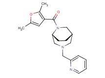 (1S*,5R*)-6-(2,5-dimethyl-3-furoyl)-3-(2-pyridinylmethyl)-3,6-diazabicyclo[3.2.2]nonane
