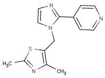 4-{1-[(2,4-dimethyl-1,3-thiazol-5-yl)methyl]-1H-imidazol-2-yl}pyridine