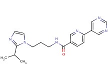 N-[3-(2-isopropyl-1H-imidazol-1-yl)propyl]-6-pyrimidin-5-ylnicotinamide