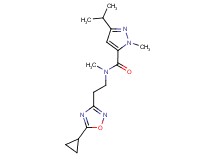 N-[2-(5-cyclopropyl-1,2,4-oxadiazol-3-yl)ethyl]-3-isopropyl-N,1-dimethyl-1H-pyrazole-5-carboxamide