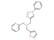 (2-furylmethyl)[(1-phenyl-1H-1,2,3-triazol-4-yl)methyl](2-pyridinylmethyl)amine