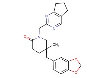 5-(1,3-benzodioxol-5-ylmethyl)-1-(6,7-dihydro-5H-cyclopenta[d]pyrimidin-2-ylmethyl)-5-methylpiperidin-2-one