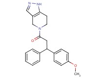 5-[3-(4-methoxyphenyl)-3-phenylpropanoyl]-4,5,6,7-tetrahydro-1H-pyrazolo[4,3-c]pyridine