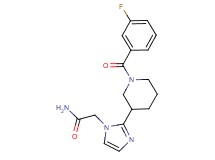 2-{2-[1-(3-fluorobenzoyl)piperidin-3-yl]-1H-imidazol-1-yl}acetamide