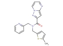 N-[(5-methyl-2-thienyl)methyl]-N-(pyridin-2-ylmethyl)pyrazolo[1,5-a]pyrimidine-2-carboxamide