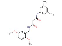 N-(2,5-dimethoxybenzyl)-N'-(3,5-dimethylphenyl)malonamide
