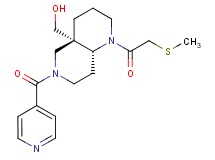 [(4aS*,8aR*)-6-isonicotinoyl-1-[(methylthio)acetyl]octahydro-1,6-naphthyridin-4a(2H)-yl]methanol