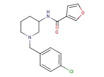 N-[1-(4-chlorobenzyl)-3-piperidinyl]-3-furamide