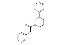 4-[1-(pyridin-3-ylacetyl)piperidin-3-yl]pyrimidine