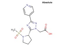 {5-[(2S)-1-(methylsulfonyl)pyrrolidin-2-yl]-3-pyridin-4-yl-1H-1,2,4-triazol-1-yl}acetic acid