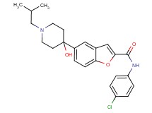 N-(4-chlorophenyl)-5-(4-hydroxy-1-isobutyl-4-piperidinyl)-1-benzofuran-2-carboxamide