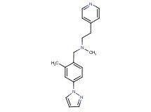 N-methyl-N-[2-methyl-4-(1H-pyrazol-1-yl)benzyl]-2-pyridin-4-ylethanamine