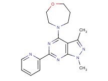 1,3-dimethyl-4-(1,4-oxazepan-4-yl)-6-pyridin-2-yl-1H-pyrazolo[3,4-d]pyrimidine