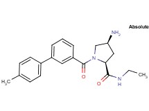 (4S)-4-amino-N-ethyl-1-[(4'-methylbiphenyl-3-yl)carbonyl]-L-prolinamide