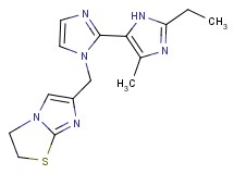 1-(2,3-dihydroimidazo[2,1-b][1,3]thiazol-6-ylmethyl)-2'-ethyl-5'-methyl-1H,3'H-2,4'-biimidazole