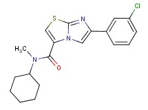 6-(3-chlorophenyl)-N-cyclohexyl-N-methylimidazo[2,1-b][1,3]thiazole-3-carboxamide