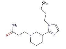 3-[3-(1-butyl-1H-imidazol-2-yl)-1-piperidinyl]propanamide