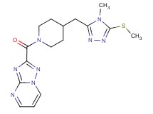 2-[(4-{[4-methyl-5-(methylthio)-4H-1,2,4-triazol-3-yl]methyl}piperidin-1-yl)carbonyl][1,2,4]triazolo[1,5-a]pyrimidine