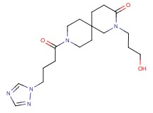 2-(3-hydroxypropyl)-9-[4-(1H-1,2,4-triazol-1-yl)butanoyl]-2,9-diazaspiro[5.5]undecan-3-one