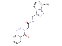 N-[(8-methylimidazo[1,2-a]pyridin-3-yl)methyl]-2-(4-oxo-1,2,3-benzotriazin-3(4H)-yl)acetamide