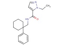 1-ethyl-N-[(1-phenylcyclohexyl)methyl]-1H-pyrazole-5-carboxamide