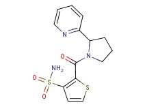 2-{[2-(2-pyridinyl)-1-pyrrolidinyl]carbonyl}-3-thiophenesulfonamide
