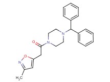 1-(diphenylmethyl)-4-[(3-methyl-5-isoxazolyl)acetyl]piperazine