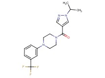 1-[(1-isopropyl-1H-pyrazol-4-yl)carbonyl]-4-[3-(trifluoromethyl)phenyl]piperazine