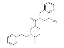 6-oxo-1-(2-phenylethyl)-N-propyl-N-(3-pyridinylmethyl)-3-piperidinecarboxamide