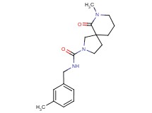 7-methyl-N-(3-methylbenzyl)-6-oxo-2,7-diazaspiro[4.5]decane-2-carboxamide