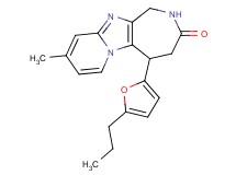 9-methyl-5-(5-propyl-2-furyl)-1,2,4,5-tetrahydro-3H-pyrido[1',2':1,2]imidazo[4,5-c]azepin-3-one