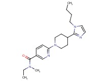 6-[4-(1-butyl-1H-imidazol-2-yl)piperidin-1-yl]-N-ethyl-N-methylnicotinamide