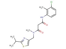 N'-(3-chloro-2-methylphenyl)-N-[(2-isopropyl-1,3-thiazol-4-yl)methyl]-N-methylmalonamide