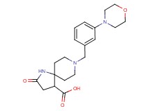 8-(3-morpholin-4-ylbenzyl)-2-oxo-1,8-diazaspiro[4.5]decane-4-carboxylic acid