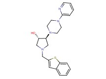 (3S*,4S*)-1-(1-benzothien-2-ylmethyl)-4-[4-(2-pyridinyl)-1-piperazinyl]-3-pyrrolidinol