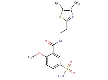 5-(aminosulfonyl)-N-[2-(4,5-dimethyl-1,3-thiazol-2-yl)ethyl]-2-methoxybenzamide