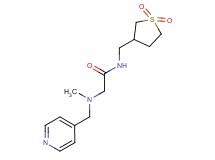 N~1~-[(1,1-dioxidotetrahydro-3-thienyl)methyl]-N~2~-methyl-N~2~-(pyridin-4-ylmethyl)glycinamide
