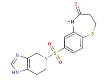 7-(1,4,6,7-tetrahydro-5H-imidazo[4,5-c]pyridin-5-ylsulfonyl)-2,3-dihydro-1,5-benzothiazepin-4(5H)-one