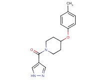 4-(4-methylphenoxy)-1-(1H-pyrazol-4-ylcarbonyl)piperidine