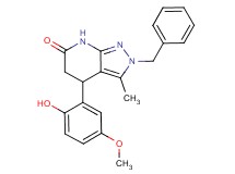 2-benzyl-4-(2-hydroxy-5-methoxyphenyl)-3-methyl-2,4,5,7-tetrahydro-6H-pyrazolo[3,4-b]pyridin-6-one